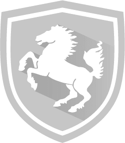 Escudo con caballo encabritado: representa calidad y producción alemana (Stuttgart).