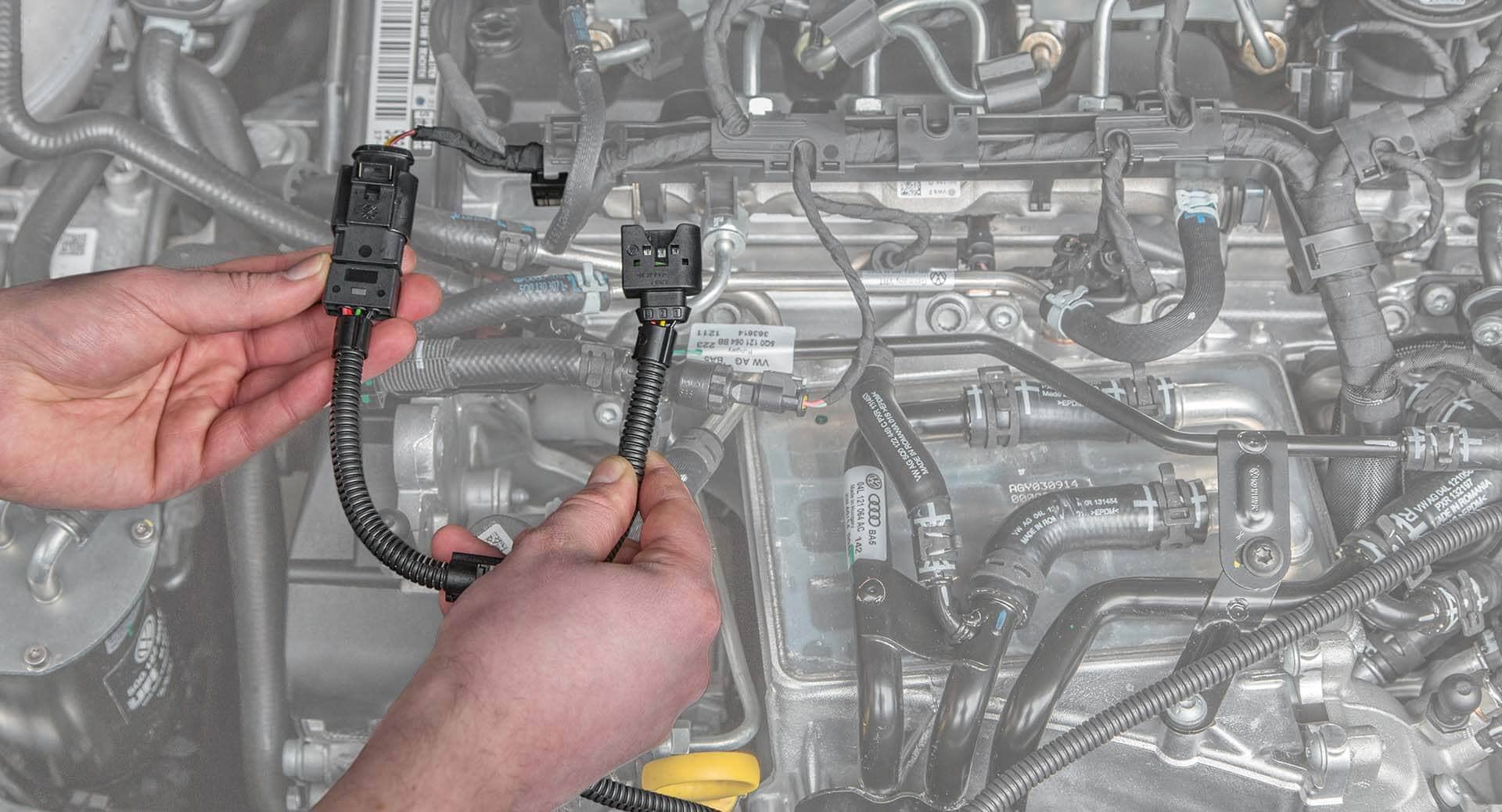 Conexión del juego de cables