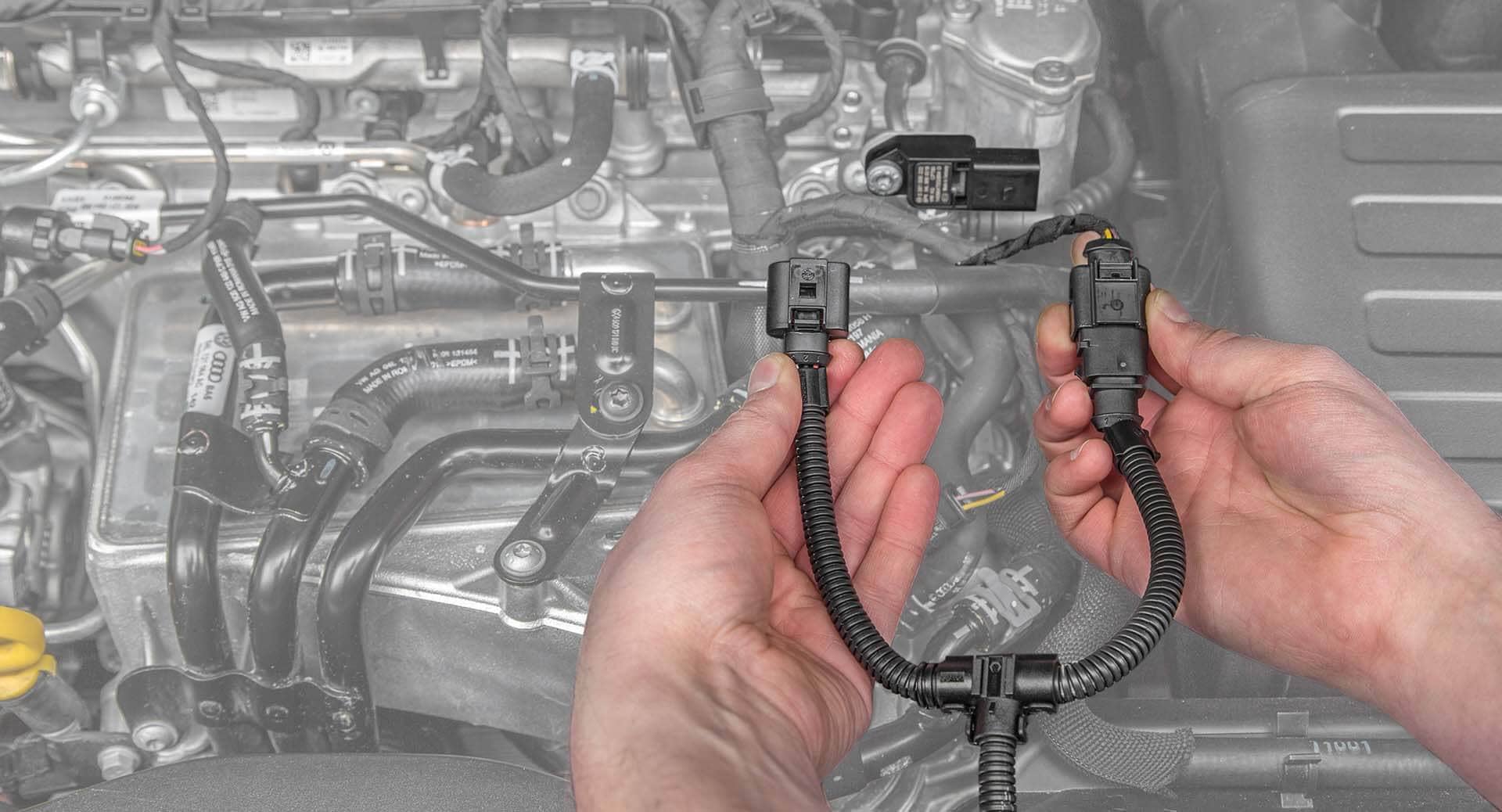 Conexión del juego de cables